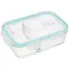 Image de 5five Simply Smart - Boîte De Conservation En Verre De 1,01 L Avec 2 Compartiments Et Couvercle À Fermeture Clipart Pour Repas Et Stockage Alimentaire