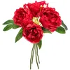Image de Bouquet De 4 Pivoines Artificielles Prune, Hauteur 30 Cm Atmosphera Créateur D'Intérieur