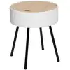 Image de Atmosphera - Table D Appoint Coffre Shiro Blanc D39cm Créateur D'Intérieur