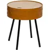 Image de Atmosphera - Table D'Appoint Coffre Shiro Jaune Moutarde, 39 Cm Créateur D'Intérieur