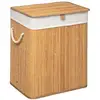 Image de 5five Simply Smart - Panier À Linge Pliable En Bambou De 60l Robuste Et Élégant, Idéal Pour Le Rangement Du Linge, Dimensions 50 Cm