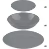 Image de Service De Table Gris 18 Pièces Design Moderne, Complet Pour 6 Personnes - Secret Of Gourmet