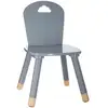Image de Chaise Pour Enfants Douceur En Gris Avec Pieds En Bois, Style Nuage, Dimensions 30 X 50 X 30 Cm, Livraison Gratuite