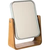 Image de 5five Simply Smart Miroir Natureo en bambou verre plastique blanc marron 22 cm x 16 cm x 6 cm