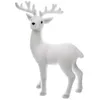 Image de Déco De Noël Renne Debout Floqué Blanc H 45 Cm - Feeric Christmas