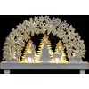 Image de Décoration lumineuse en contreplaqué, scène avec des rennes