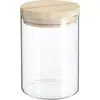 Image de Bocal en verre avec couvercle en bois « hermet » 0,6 l - 5 five simply smart