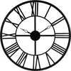 Image de Horloge murale vintage noire 70cm