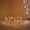 Image de Décoration de table lumineuse de Noël, couleur bois - 41 LED - blanc chaud