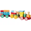 Image de Train en bois, multicolore