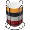 Image de Coupelles en céramique, bols sur support métallique, 500 ml, set de 4 - Secret de Gourmet
