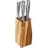 Image de 5five Simply Smart Bloc à couteaux équipé Acacia 6 pcs., avec couteaux, bois d'acacia, acier, 136226