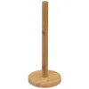 Image de Edm - Porte-essuie-tout En Bambou Naturel 14x32 Cm
