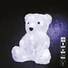 Image de Décoration lumineuse d'extérieur, ours en acrylique, 16 LED