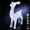 Image de Fééric Lights And Christmas - Renne Lumineux Extérieur De 45 Cm Avec 40 Led Blanches Fixes Et Transformateur   Décoration De Noël Féerique En Acrylique Transparent