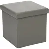 Image de Pouf Pliant Gris Atmosphera Créateur D'Intérieur