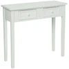 Image de Table CHARME avec 2 tiroirs, 80x30x76 cm, blanc