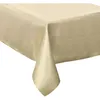 Image de Atmosphera   Nappe De Fêtes Or Pailleté 140 X 240 Cm   100% Polyester   Lavable À La Main Pour Préserver L'Éclat Des Paillettes