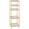 Image de Five - Etagère Modulable 4 Niveaux - L 35 X L 32 X H 111.5 Cm - Bambou - Marron - Livraison Gratuite