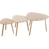 Image de Set de 3 tables basses Mileo Nature