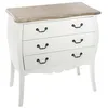 Image de Atmosphera - Chiffonnier Chrysa Blanc 3 Tiroirs Créateur D'Intérieur