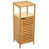 Image de 5five Simply Smart   Meuble Bas De Salle De Bain En Bambou 30x30x78,5 Cm   Résistant À L'Humidité   Étagère Intérieure Spacieuse   Facile À Assembler