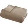 Image de Plaid Ollis Flanelle Beige 125x150cm Atmosphera Créateur D'Intérieur