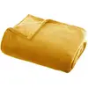 Image de Ac-deco - Plaid Uni Jaune - Flanel - L 150 X L 125 Cm - Livraison Gratuite