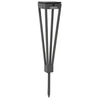 Image de Torche Solaire Extérieure À Planter Tinka En Aluminium Gris Avec Pic Intégré H.52 Cm