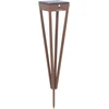 Image de Torche Solaire Extérieure À Planter Tinka En Aluminium Corten Avec Pic Intégré H.52 Cm