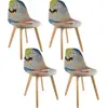 Image de Chaise Scandinave Patchwork - Lot De 4