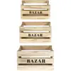 Image de The Home Deco Factory - Lot De 3 Cagettes En Bois Bazar Home Deco Factory