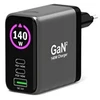 Image de Chargeur Mural Port Designs 902140peu Gan² Usb-c Pd 3.1 140 W Écran Oled Noir