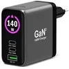 Image de Chargeur mural Port Designs 902140PEU 140W USB-C PD 3.1 GaN² avec câble 2 m Noir - Neuf