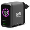 Image de Chargeur mural PORT DESIGNS GaN II 100W USB-C PD 5A QC 3.0 3 ports Gris - Neuf