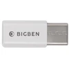 Image de Adaptateur USB C vers microUSB Blanc Bigben - Neuf