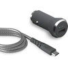 Image de Kit Chargeur Voiture USB A 2.4A FastCharge + Câble Ultra-Renforcé USB A / microUSB 1.