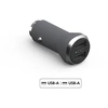 Image de Double Chargeur voiture USB A+A 4.8A (2.4+2.4A) IC Smart Garanti à vie Gris Force Power - Neuf