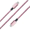Image de BIGBEN CONNECTED CABTISMFIC2M3AP - Câble Tissé Lightning MFI Type C 2m 3A Rose