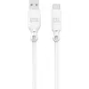 Image de JUST GREEN JGCBLAC1M2W - USB A /C Cable ECO 3A 1.2M Blanc