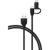 Image de BIG BEN CBL2EN1ACMICB câble USB 1,2 m USB A Micro-USB B Noir - Neuf
