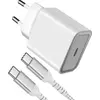 Image de FORCE POWER LITE FPLICS25WCBLCCRW - CS 1 USB C 25W + CBL C/C 1,2m Recyclé Blanc