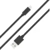 Image de Câble USB A / Lightning 2.4A 2m FastCharge 12W Noir Bigben - Neuf