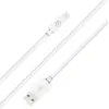 Image de Câble USB A / Lightning 2.4A 2m FastCharge 12W Blanc Bigben - Neuf