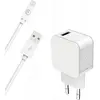Image de BIGBEN CONNECTED CS24AACBLMFIRW - CS 2.4A(12W) USB A +Cable A/MFI 1.2M Recyclé Blanc