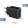 Image de Chargeur USB C 25W Power Delivery Noir + Garantie à vie Force Power Lite - Neuf