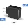 Image de Chargeur secteur 1 port C PD 45W Recyclé Noir