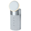 Image de FORCE PLAY, chargeur double sans fil 20W compatible MagSafe avec haut-parleur Bluetooth, argenté