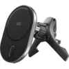 Image de Chargeur sans fil voiture MagSafe 15W Qi Support Ventilation Noir + Garantie à vie Force Power - Neuf
