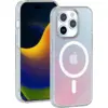 Image de Coque MagSafe pour iPhone 15 Pro Max Hybride Transparente Irisée Bigben - Neuf